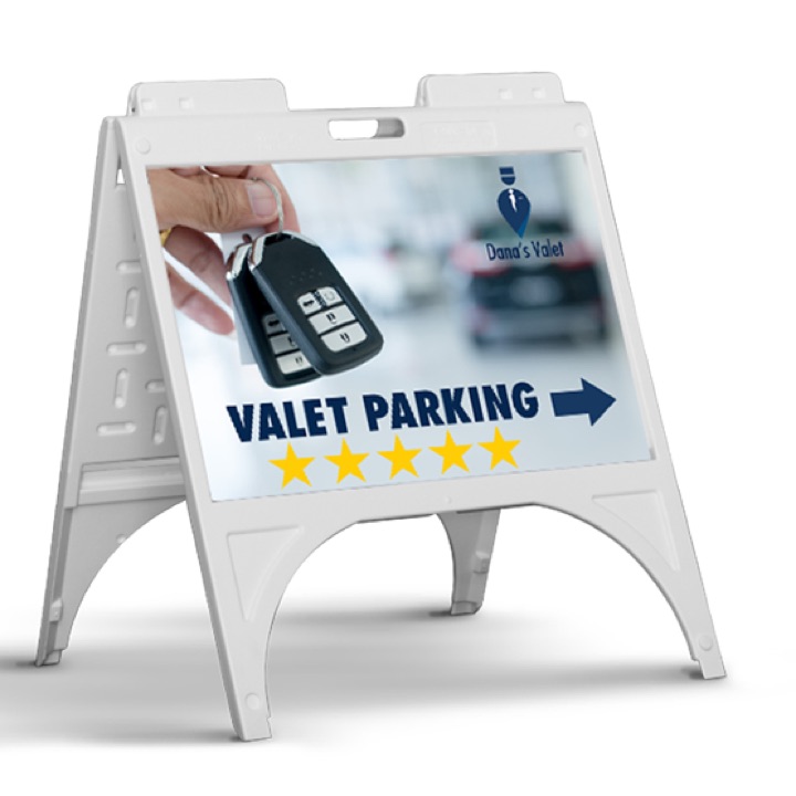 Sample of printed sidewalk signs